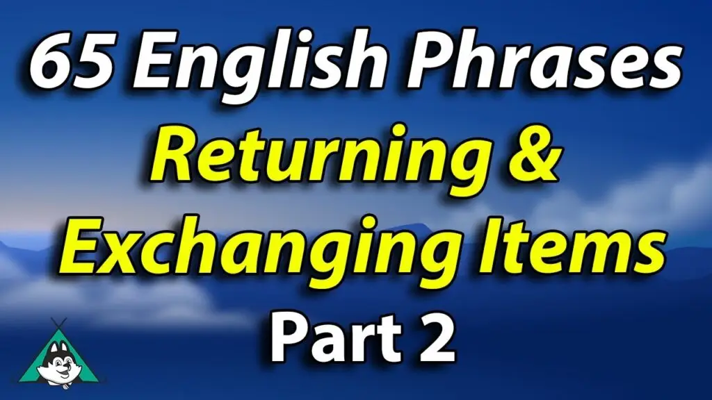 English Shadowing Speaking Practice -- 65 English Phrases when you Return & Exchange an Item PART 2 6 maxresdefault 1