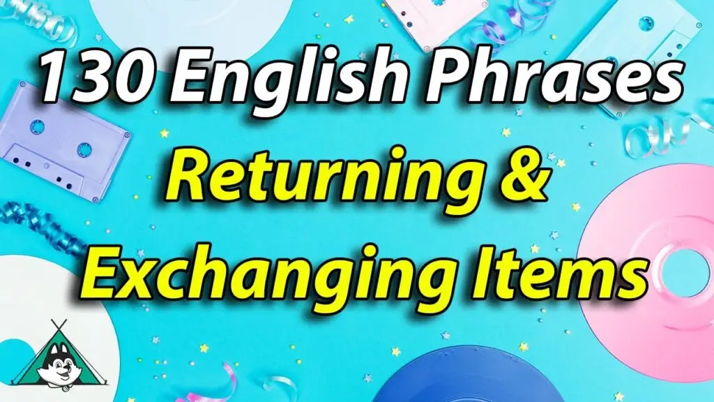 English Speaking Shadowing Practice -- 130 English Phrases when you Exchange and Return Items 5 maxresdefault