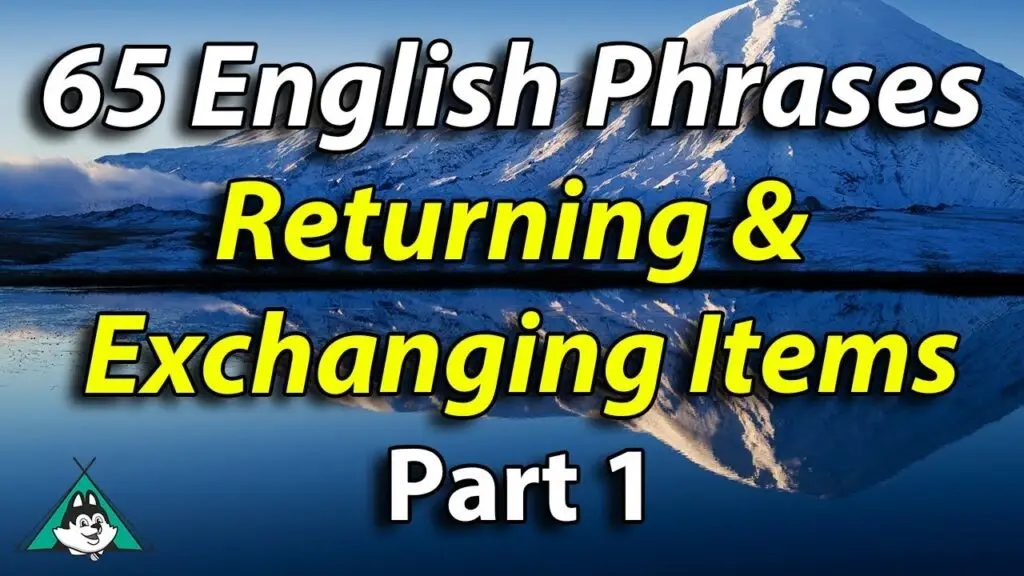 English Shadowing Speaking Practice -- 65 English Phrases When you Return & Exchange an Item PART 1 7 maxresdefault 2