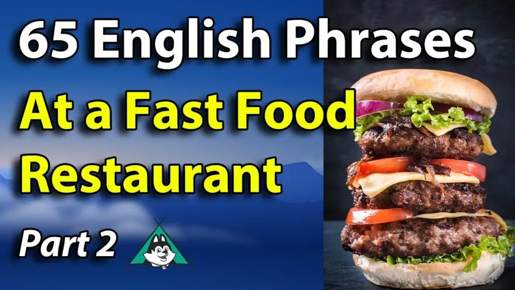 English Shadowing Speaking Training - 65 English Phrases to Use at a Fast Food Restaurant Part 2 2 maxresdefault 5