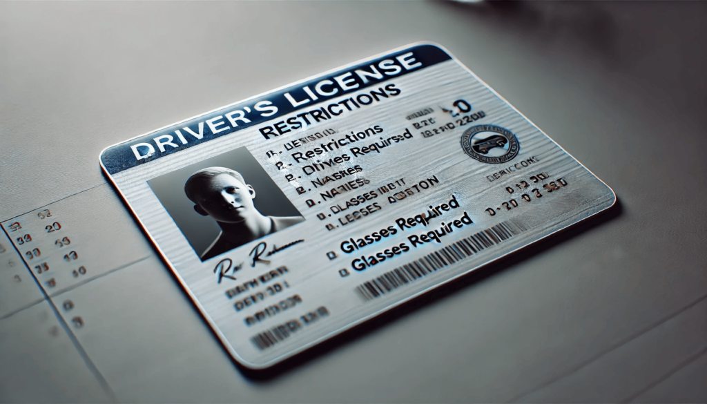 A restricted license.