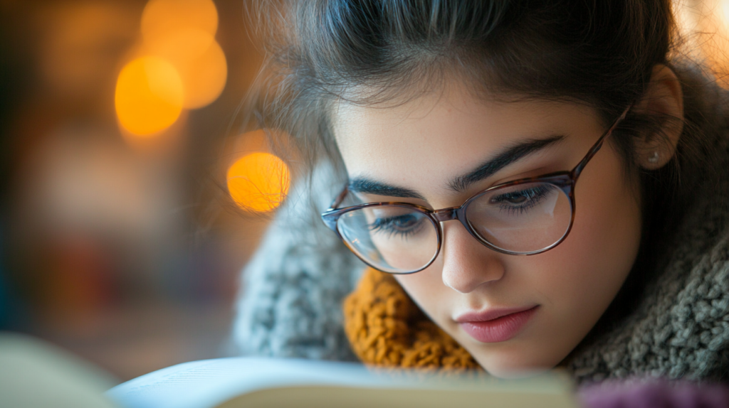 Student looking determined while studying, representing overcoming educational challenges